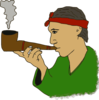 Man With Pipe Clip Art